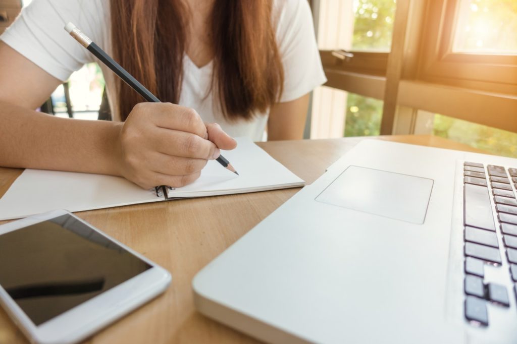 business person studying business person studying